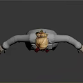 Game Movie Character Featuring Blonde Hair White Lab Coat Red Blouse And Red Shoes