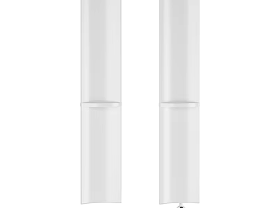 Efficient Sleek White Vertical Radiators With Modern Design For Home Heating 3d model