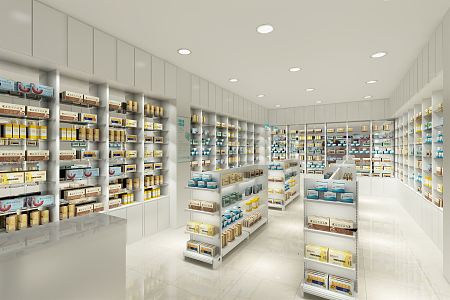 Modern Pharmacy West Asia Pharmacy 3d model