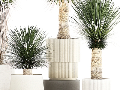 Modern flower pot model