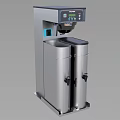 Stainless Steel Commercial Coffee Machine With Dual Tanks And Digital Control Panel For Kitchen