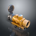 Infrared Steiner Laser Pistol Light Source Firearm Sight Firearm Device 3d model