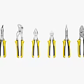 Durable Various Types Of Pliers With Yellow And Black Handles For Home And Professional Use