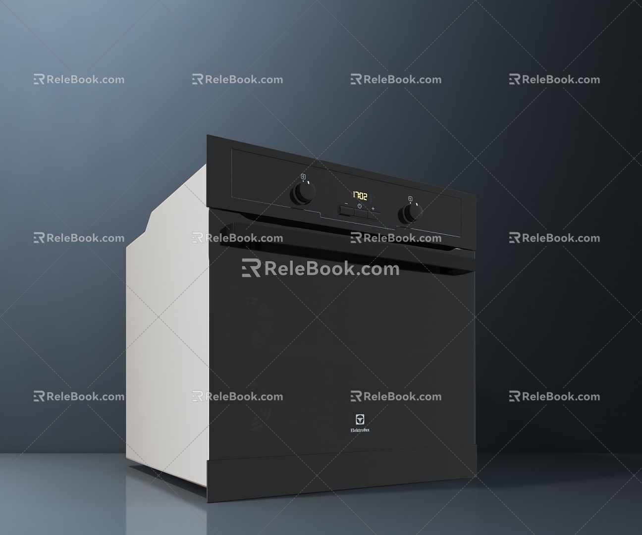 Modern refrigerator 3d model