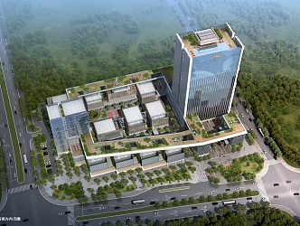 Modern Industrial Park Binjiang Industrial Park 3d model