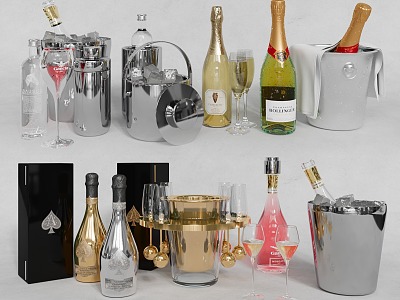 Modern Wine Champagne model