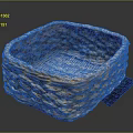 Durable Natural Woven Square Storage Basket For Home Decor And Organization