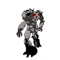 White And Blue Mechanical Robot Featuring Armor Details And Futuristic Sci Fi Design