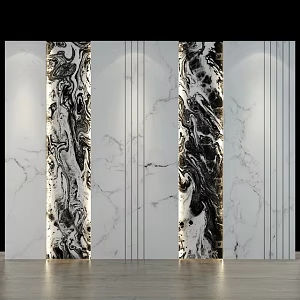 Material stone wall background wall 3d model