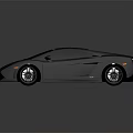 Sleek Gray Sports Car With Aerodynamic Design And Black Alloy Wheels