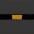 Black Heavy Duty Road Barrier With Orange Reflective Stripes For Traffic Safety