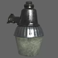 Industrial Style Wall Mounted Metal Wall Lamp With Ribbed Shade Design