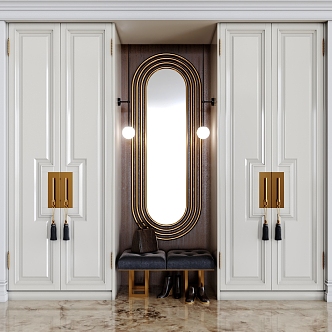 Light Luxury Cabinet 3d model