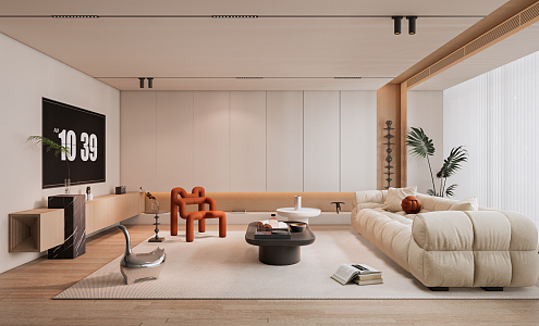 modern living room 3d model