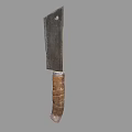 Practical Metal Blade Kitchen Knife With Wrapped Handle For Daily Cooking