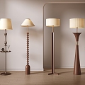 Middle style floor lamp 3d model