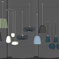 Modern chandelier 3d model