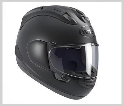 Black MT Full Face Helmet with Transparent Visor and Modern Design for Motorcycle Riding Safety 3d model