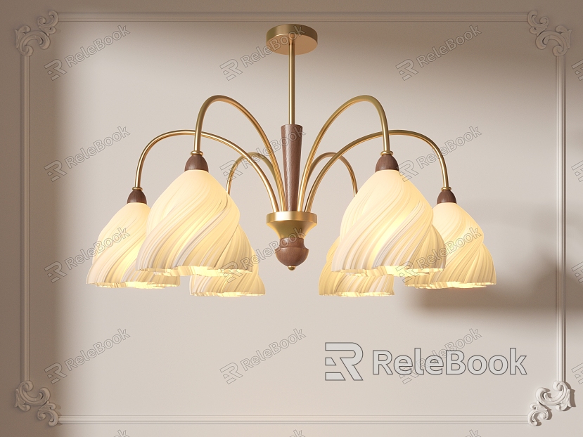 French Cream Style Living Room Chandelier Skirt Chandelier model