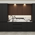 Modern Sideboard Wine Cabinet 3d model