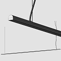 Sleek Modern Linear Pendant Light With Long Strip Design And Soft Illumination