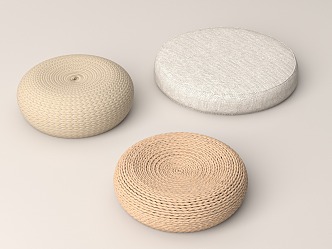 New Chinese Futon Cushion 3d model