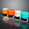 Household Paint Cans In Various Colors For Home Decoration And Use