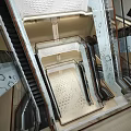 Bright Spacious Modern Shopping Mall Hall With Elegant Escalators And Upscale Exquisite Interior Design
