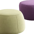 Modern sofa stool green Felis fuji puff round shape 3d model