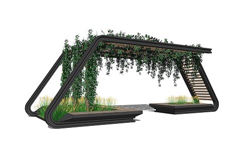 Modern Flower Frame Corridor Frame Corridor Special-shaped Frame Rest Frame Flower Frame Gazebo Structure 3d model