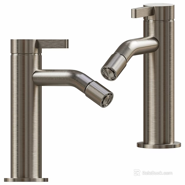 Modern Stainless Steel Faucet With Sleek Design And Polished Finish For Kitchen Use 3d model 