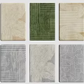 modern square carpet carpet 3d model