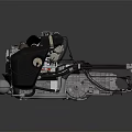 modern engine 3d model