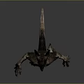 Horned Monster Character 3D Model With Muscular Body Spiked Shoulders And Clawed Hands