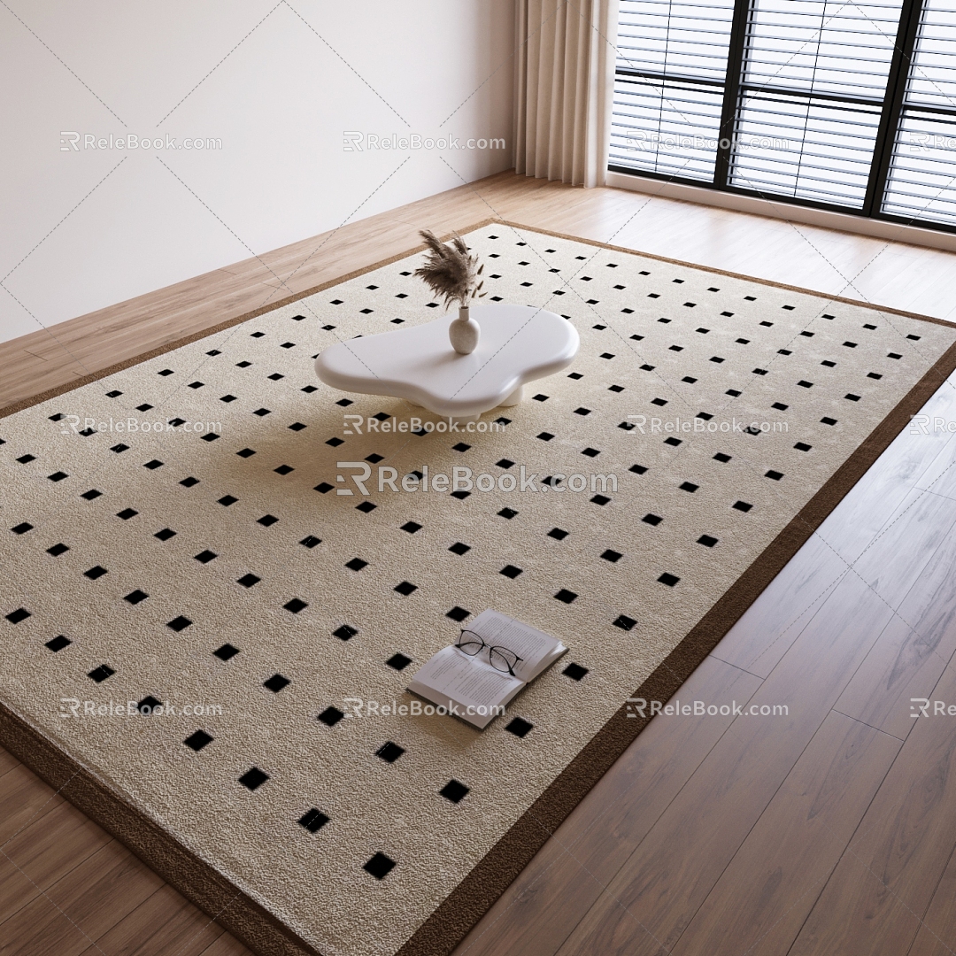 Carpet wood floor 3d model