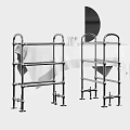 Stainless Steel Multi Tier Storage Racks With Wheels For Kitchen Organization