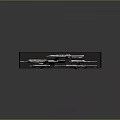 Modern Tactical Weapons Collection Showcasing Assault Rifles and Pistols on Grid Display Panel