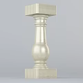 high precision roman column 3d model