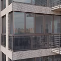 Modern windows 3d model