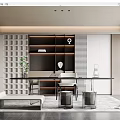 Modern study 3d model