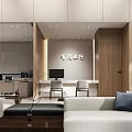 4S Dealership Modern Showroom Interior With Reception Desk And Customer Lounge Area
