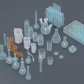 Laboratory Glassware Industrial Equipment Including Beakers Test Tubes Flasks And Petri Dishes