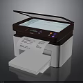 Multifunction Electronic Printer With Scanner Control Panel And Paper Tray For Document Output