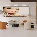 Luxurious Beauty Salon Space with Advanced Technology Skincare Facial Care and Hydrating Serum