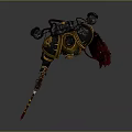 Battle Ready Armored Warrior With Chainsaw Gun Claw Hand And Mechanical Parts