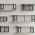 Windows casement window sliding window bay window floor-to-ceiling window 3d model