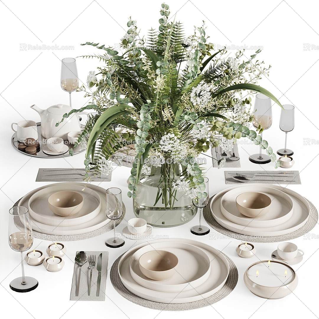 Tableware MA set 30 3d model