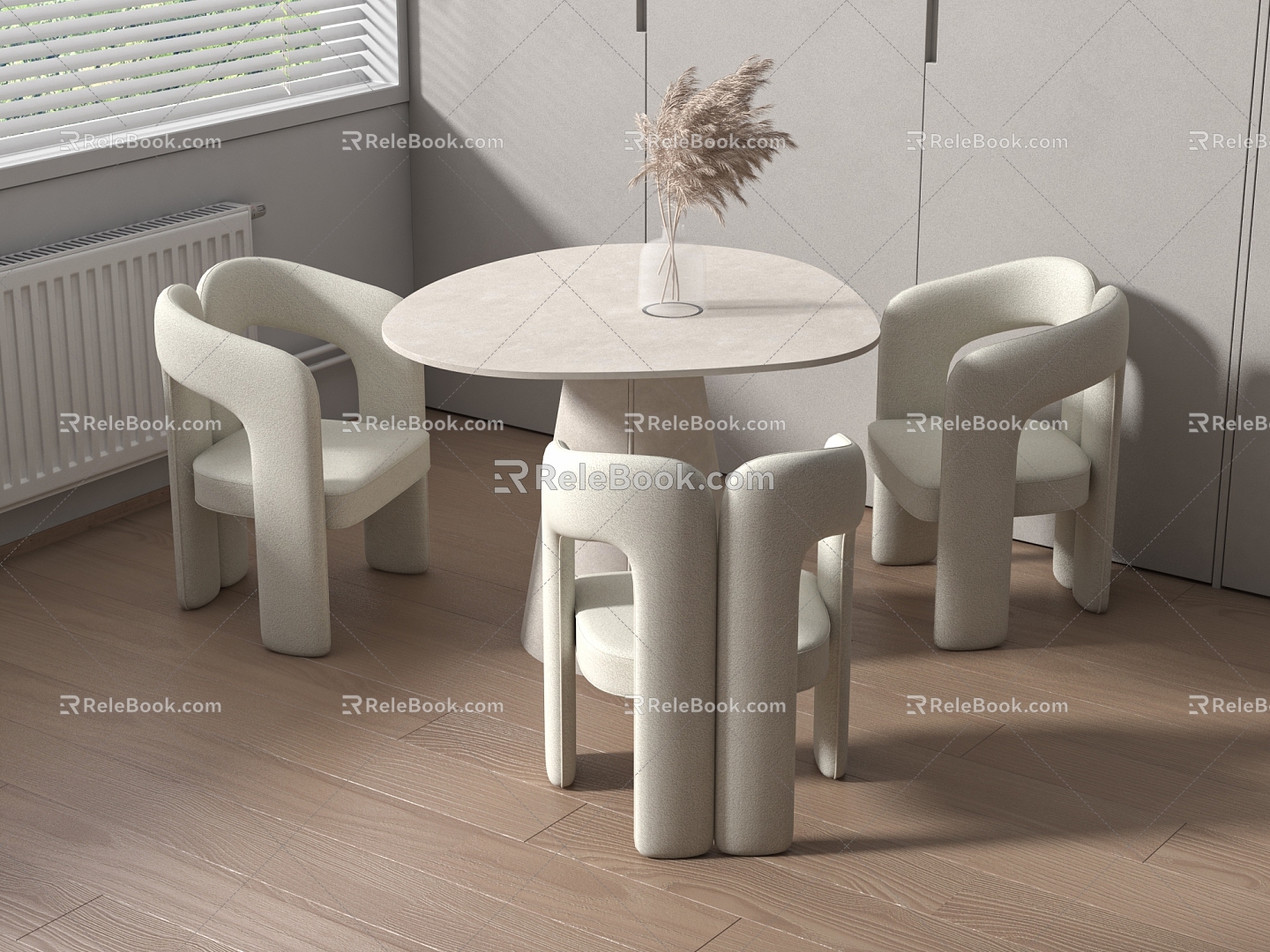 Modern Leisure Tables and Chairs Negotiation Tables and Chairs Dining Tables and Chairs 3d model