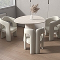 Modern Leisure Tables and Chairs Negotiation Tables and Chairs Dining Tables and Chairs 3d model