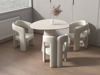 Modern Leisure Tables and Chairs Negotiation Tables and Chairs Dining Tables and Chairs 3d model